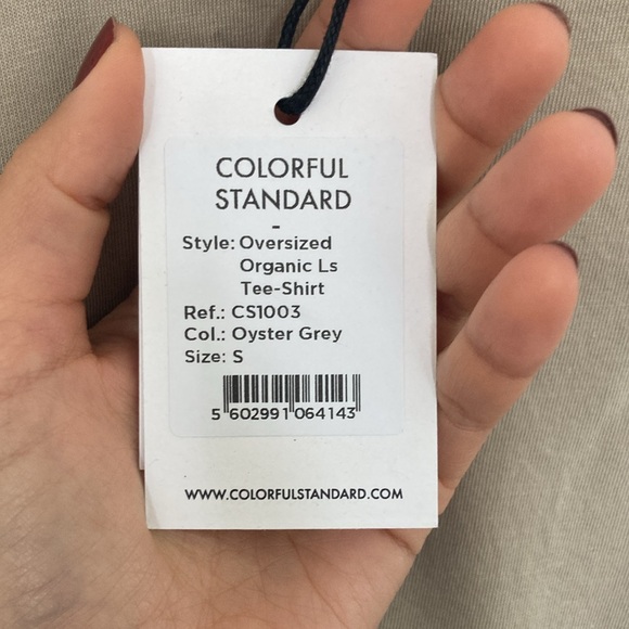 Colorful Standard Oversized Organic Ls T-shirt in Oyster Grey - Picture 7 of 7